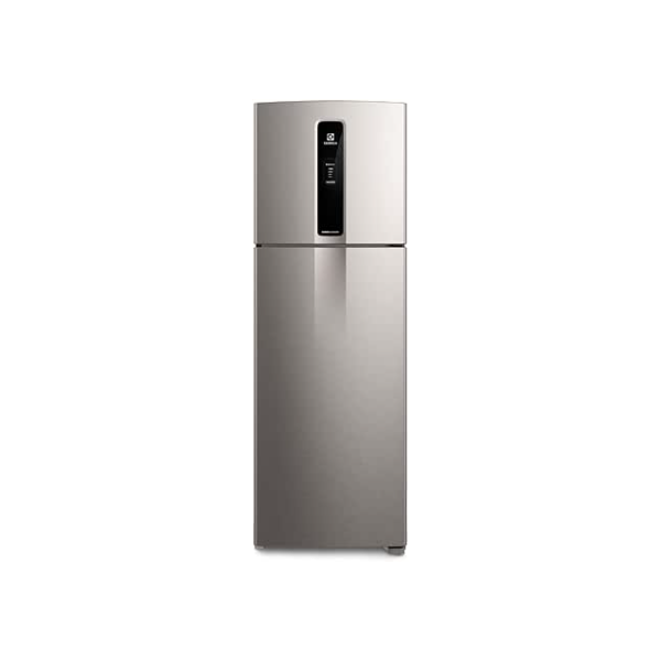 Geladeira Electrolux Frost Free Duplex Efficient com AutoSense cor Inox Look 390L (IF43S) 127V