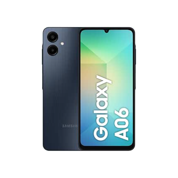 Smartphone Samsung Galaxy A06 128GB, 4GB RAM, Processador Octa-Core, Bateria de 5000mAh, Tela Infinita de 6.7", Câmera Traseira Dupla, Dual Chip - Azul Escuro