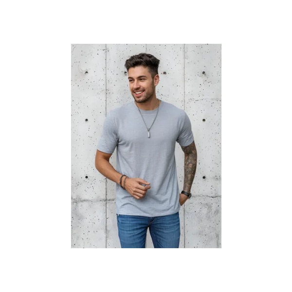 Camisa Básica Masculina Algodão Slim Fit Blusa Premium Lisa