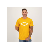 Camiseta Manga Curta Umbro Club Fan Masculina - Amarelo