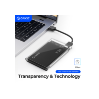 Orico transparente hdd caso sata para usb 3.0 disco rígido caso externo 2.5 ''hdd gabinete para hdd ssd disco caso caixa suporte uasp