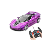 Carrinho Ferrari Controle Remoto Recarregável Cor Roxo
