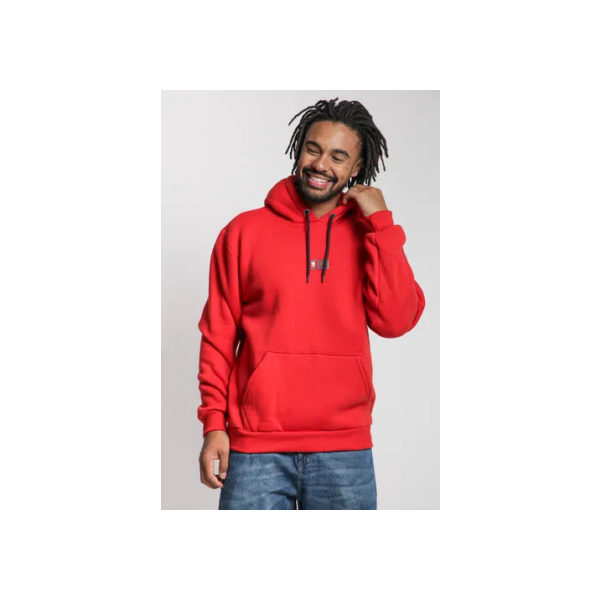 Blusa Masculina Moletom Canguru Polo Wear Vermelho Medio