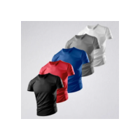 Kit 5 Camisetas Lisas Masculinas Básica Dry Fit Tradicional