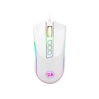 Mouse Gamer Redragon Cobra, RGB, 7 Botões, 10000DPI, Lunar White