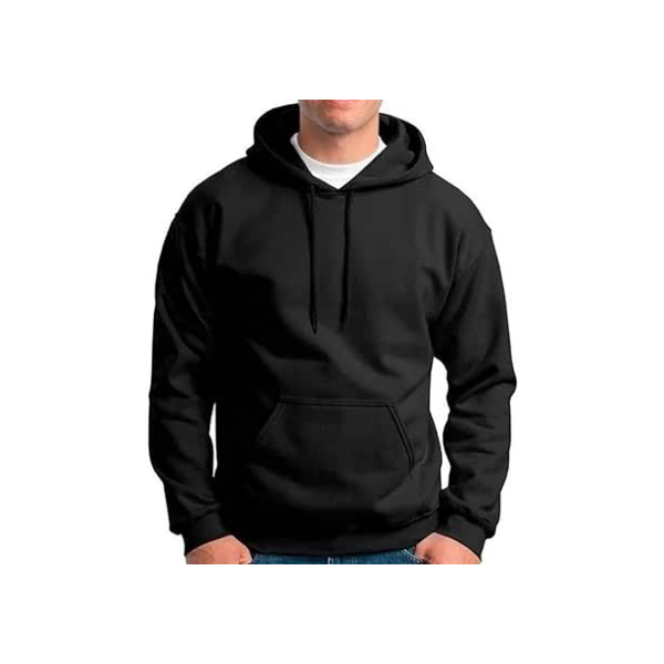 Blusa Frio Moletom Sem Estampa Liso Unissex Top (P, Preto)