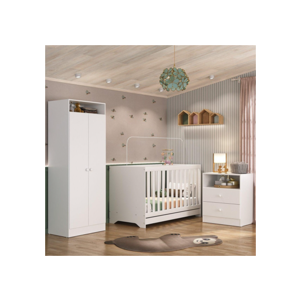 Quarto Infantil Completo Encanto Multimóveis Branco
