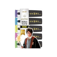 Marca-texto Harry Potter Estojo C/ 5 Cores Leoarte