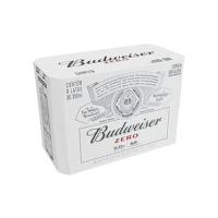 Pack Cerveja Budweiser Zero Álcool, 350ml, Lata - 8 unidades