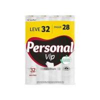 Personal Papel Higiênico VIP Folha Dupla Leve 32 Pague 28 rolos 30M