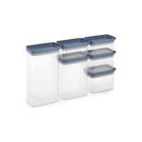 Conjunto de Potes Herméticos Organizadores Electrolux Experience 6 Un. Empilhável Modular