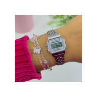 Relógio Retrô Wr MINI Unissex  Digital Led Vintage Feminino