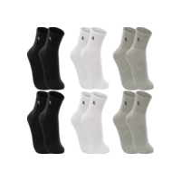 Kit 6 Pares Meias Lupo Cano Médio Alta Esportivas Academia