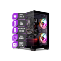 PC Gamer Mancer, Intel Core i5, RX 580 8GB, 16GB DE RAM, SSD 480GB, Fonte 500W 80 Plus