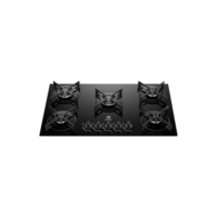 Cooktop 5 Bocas Gás Electrolux Grade De Aço Fosco (ke5gr) Cor Preto
