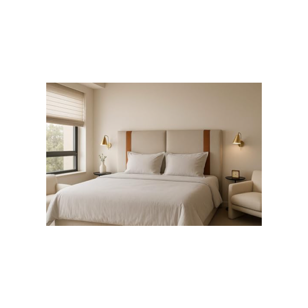 Cabeceira Dobrável ARTE Estofada Em linho 1,58 Para Cama Queen.