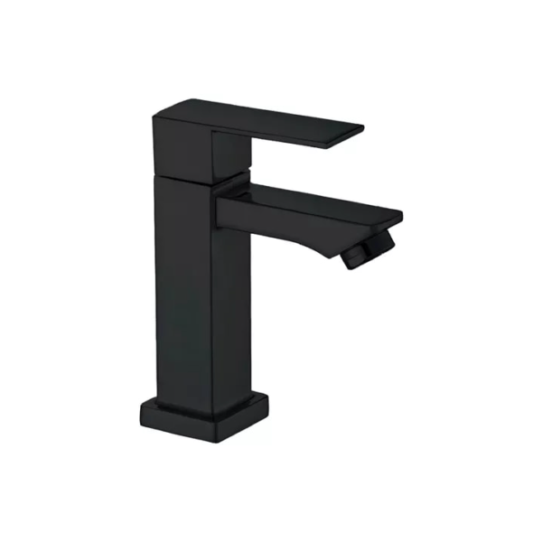 Torneira De Banheiro Lavabo Luxo Metal Cromada Moderna Preta