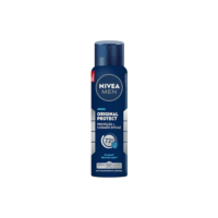 NIVEA MEN Desodorante Antitranspirante Aerossol Original Protect 150ml - Proteção e cuidado eficaz por 72h