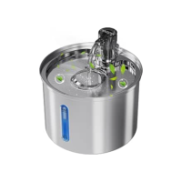 Bebedouro para Gatos, 3L Fonte Gato Inox Comedouros, Bebedouros e Acessorios para Gatos, Silenciosa, Bivolt
