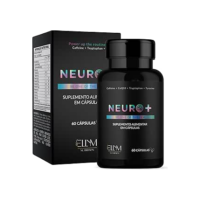 Neuro+ 60 Capsulas ELLYM NUTRITION Nootropicos Multivitaminico Foco Cafeina Magnesio Triptofano Taurina B12 Tirosina