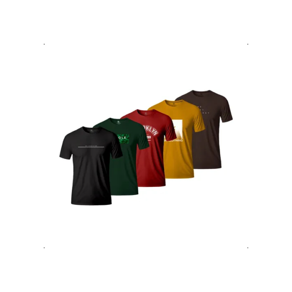 Kit 5 Camisas Camisetas Masculinas Atacado Envio Imediato