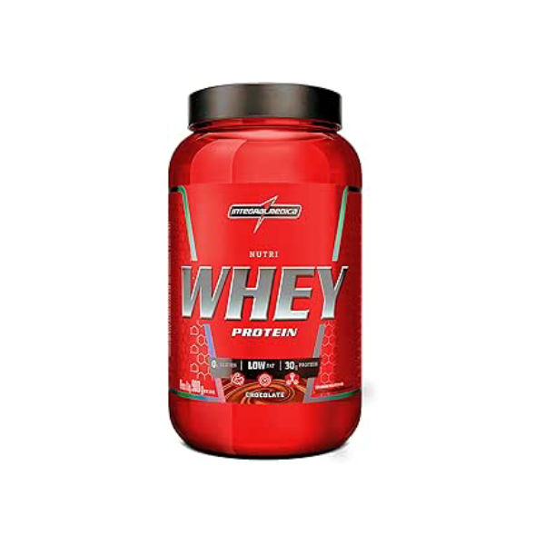 Integralmédica - Nutri Whey Protein Chocolate - Suplemento Alimentar - Fonte de Proteínas e Carboidratos - Pote 900g