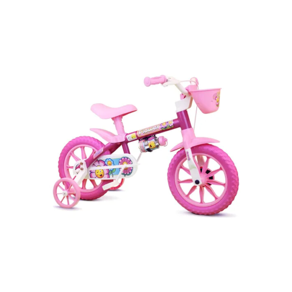 Bicicleta Aro 12 Infantil Feminina Flower