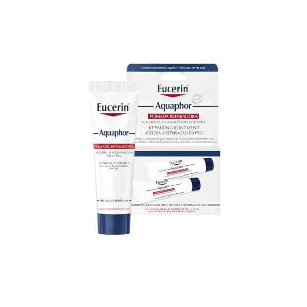 EUCERIN Pomada Reparadora Aquaphor Duopack 10ml, Hidratação Intensiva, Hidratante Labial