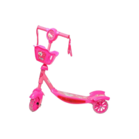 Patinete Infantil Menina Musical 3 Rodas Kiddy Replay Kids Rosa