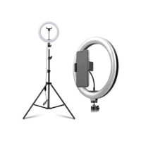 Ring Light Profissional 26cm Selfie Live Com Tripé 2 Metros Para Celular Anel Lâmpada Vídeo E Maquiagem Iluminação Foto Estúdio PREMIUM ONYK