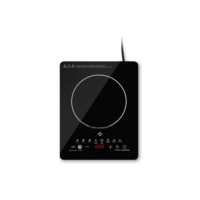 Cooktop De Indução 1 Boca Preto Com Trava De Segurança Painel Touch Screen 220v