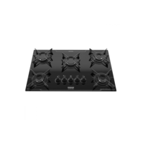 Cooktop 5 Bocas Itatiaia Electra Plus Vidro Temperado Gás 5Q Preto Bivolt