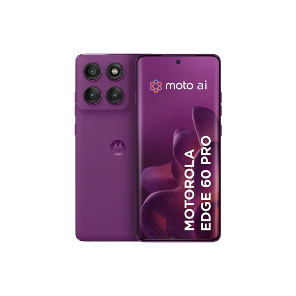 Smartphone Motorola Edge 60 Pro 5g - 256gb 24gb (12gb Ram+12gb Ram Boost) Tela Quad-curve Moto Ai 50mp Sony Camera Ultrarresistencia Militar Ip68 + Ip69 - Violeta