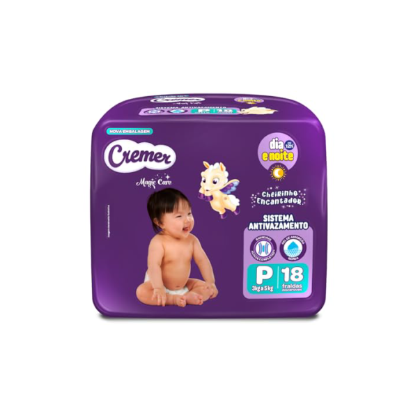 Fralda Cremer Jumbinho P 18 Unidades