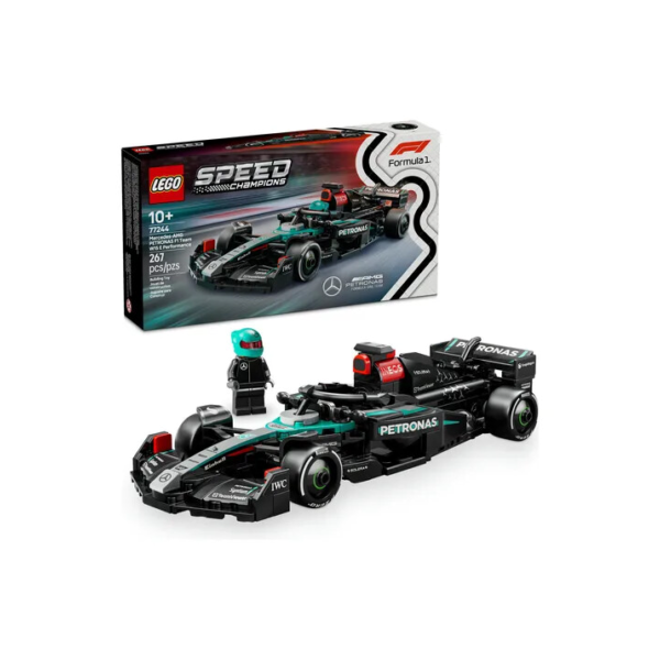 Lego F1 77244 Carro de corrida e Piloto Mercedes amg Petronas 267 Peças