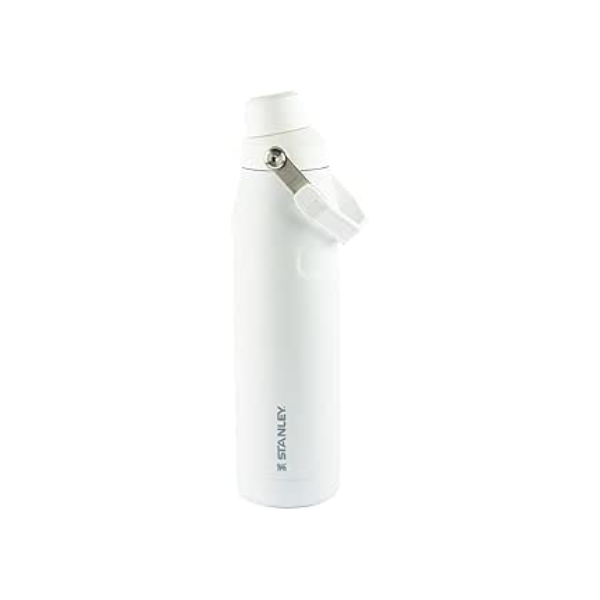 Stanley - Garrafa de água Aerolight com tampa de fluxo rápido, copo isolado a vácuo para bebidas frias, aço inoxidável leve, 710 ml, Polar