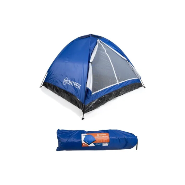 Barraca Camping 4 Pessoas Compacta Com Bag Tipo Iglu Ontrek MC981 Cor Azul