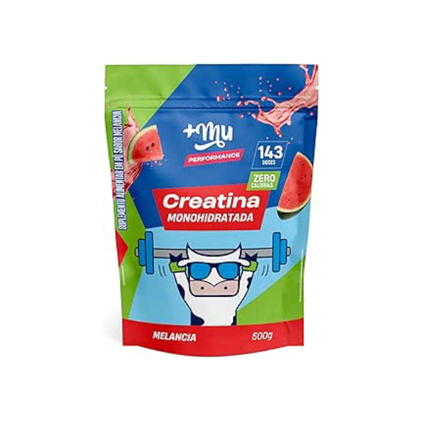 +Mu Creatina Monohidratada 100% pura Sabor Melancia - 500g