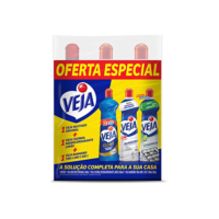Veja Kit - 1 Limpadores Multiuso Original 500Ml + 1 Limpador Cozinha Desengordurante Limão 500Ml + 1 Limpador Banheiro Tira Limo 500Ml Azul E Branco