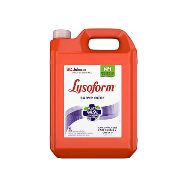 Lysoform Suave Odor, Desinfetante Líquido, Limpeza Casa, 5L