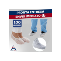 Kit Sapatilha PROPE Descartável TNT branco c/Elástico -100 Unidades