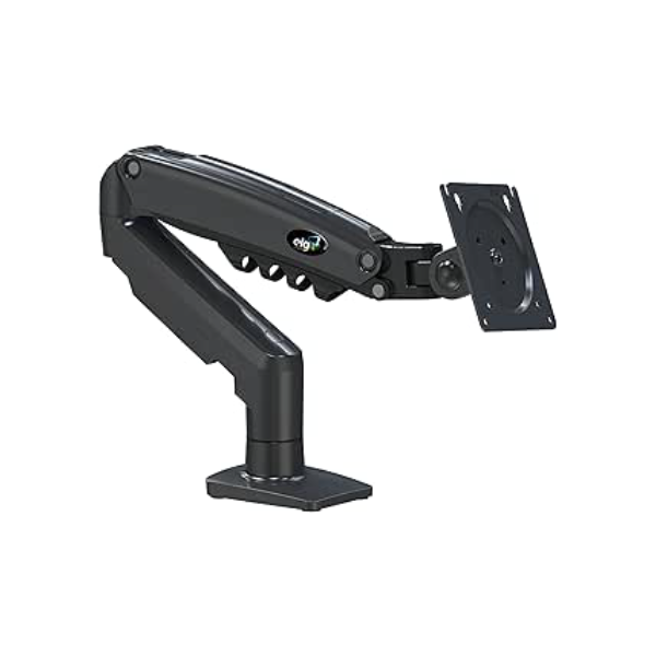 Suporte Articulado de Mesa, Pistão a Gás, Design Compacto e Retrátil, Ergonômico, Monitores 17'' a 35'', 2kg a 9kg, Preto, F80N, ELG