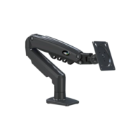 Suporte Articulado de Mesa, Pistão a Gás, Design Compacto e Retrátil, Ergonômico, Monitores 17'' a 35'', 2kg a 9kg, Preto, F80N, ELG