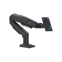 Suporte Articulado de Mesa, Pistão a Gás, Design Compacto e Retrátil, Ergonômico, Monitores 17'' a 35'', 2kg a 9kg, Preto, F80N, ELG