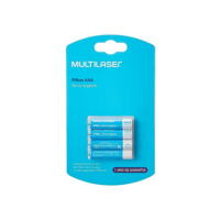 Pilhas Recarregáveis AAA 1000Mah com 4 Unidades Multi - CB050