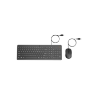 Combo de Teclado e Mouse USB HP 150 - Plug and Play, com Digitação Silenciosa, Confortável e Precisa, Mouse com DPI de 1600, Layout ABNT2, Preto (240J7AA)