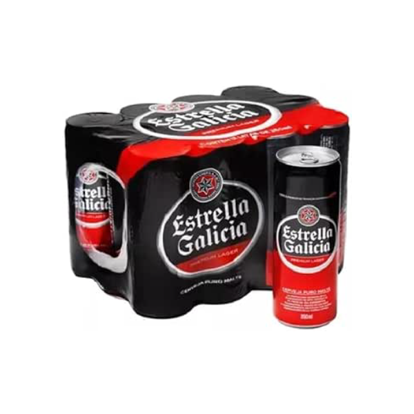 Pack de Estrella Galicia Galicia Pilsen LT 350ml 12 Unidades