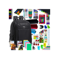 Kit Escolar Completo 45 Itens Mochila Cabo De Aço Notebook