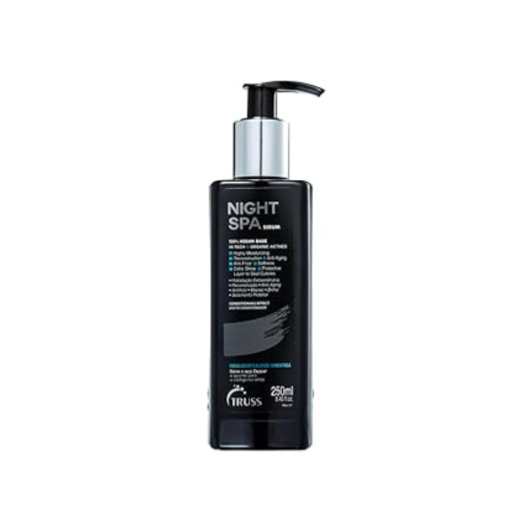 Truss Night Spa Sérum Capilar Noturno | Hidratação, Reconstrução, Anti-Frizz e Brilho Intenso | 250ml