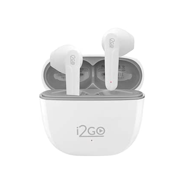 I2GO, Fone De Ouvido, TWS, Bluetooth, 20 Horas totais de Bateria, ENC, Air Sound Go 2.0, Branco, i2GO PRO